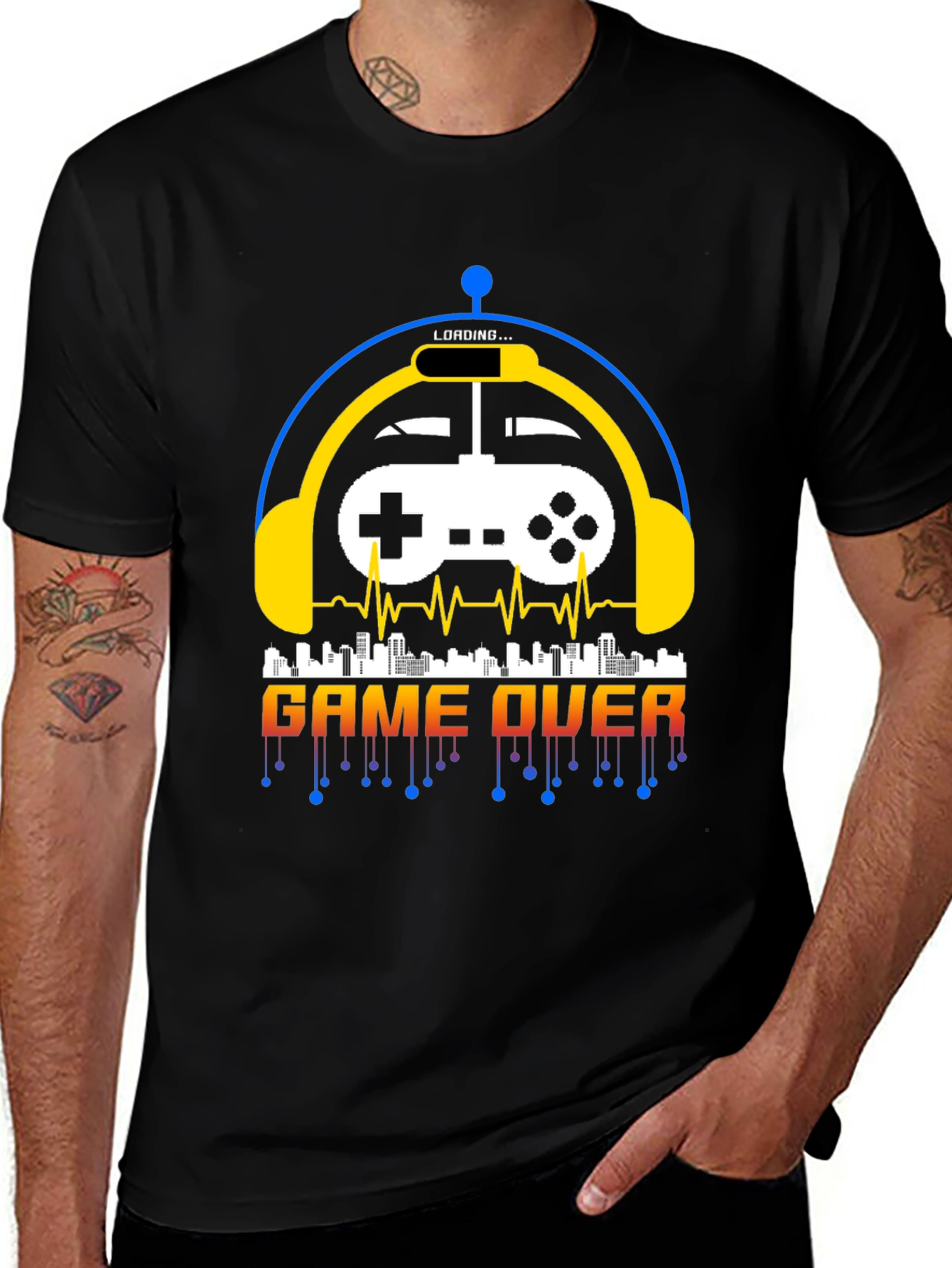 Game Over Graphic Tee - Gamer Style Shirt