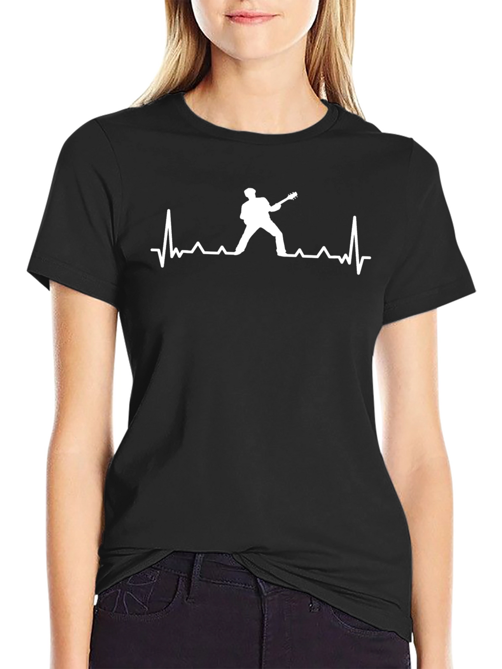 Guitar Heartbeat T-Shirt - Rock Music Tee