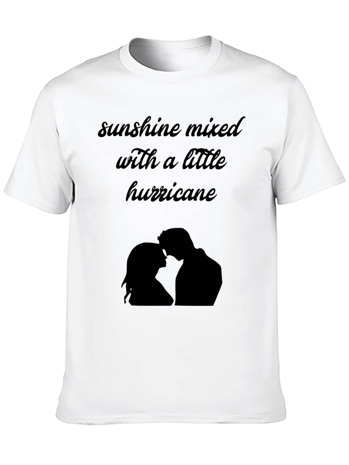 Sunshine Hurricane Graphic Tee - Stylish Black T-Shirt