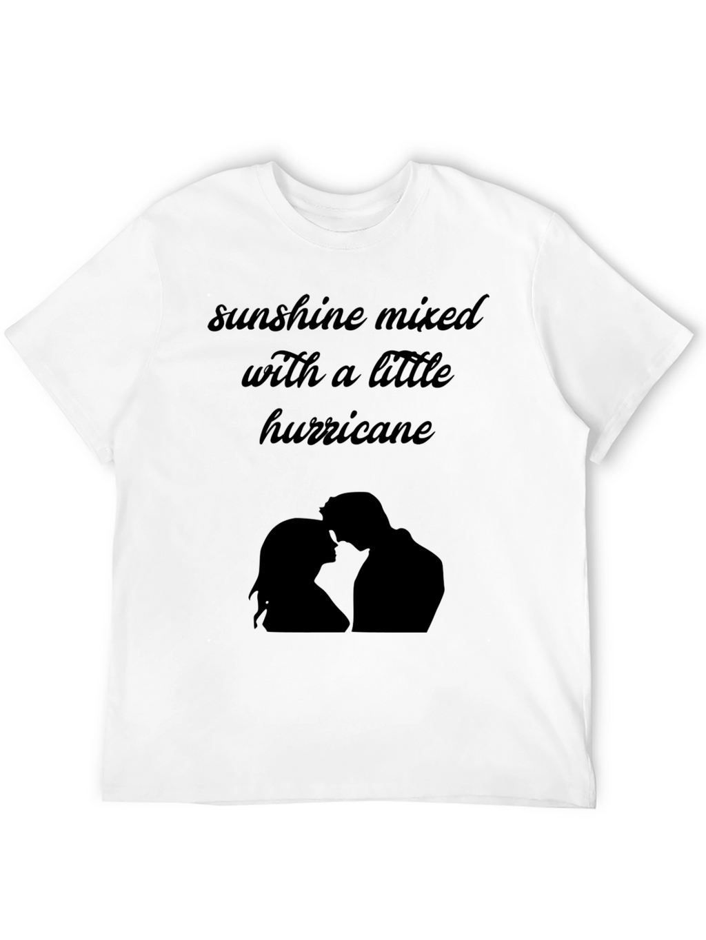 Sunshine Hurricane Graphic Tee - Stylish Black T-Shirt