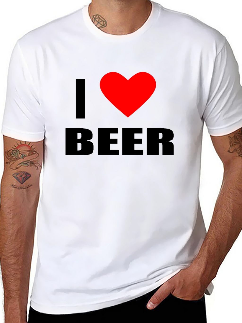 I Heart Beer Black T-Shirt
