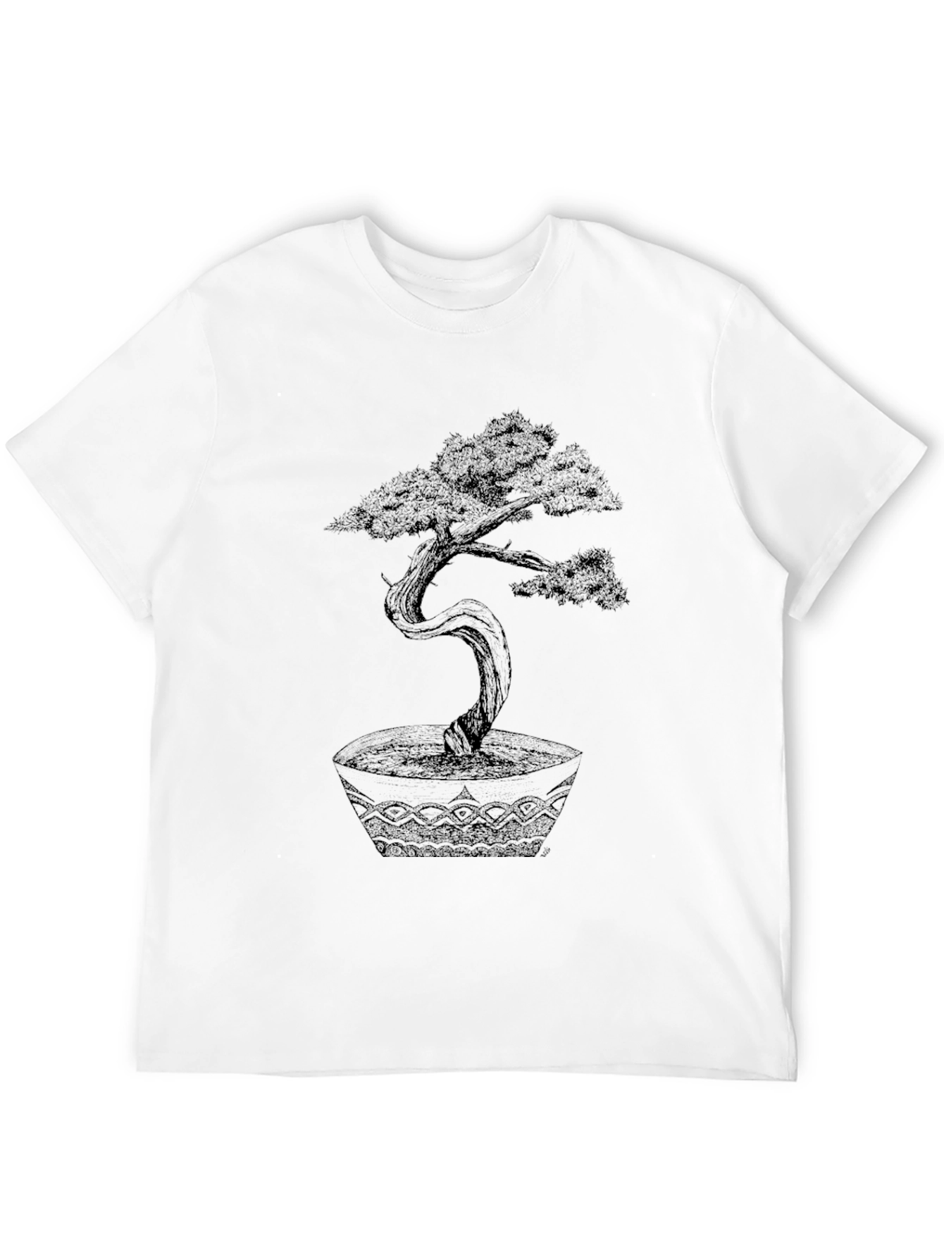 Bonsai Tree Graphic Tee - Unique Artistic Design