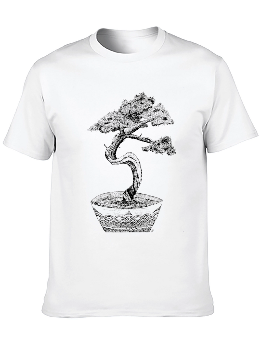Bonsai Tree Graphic Tee - Unique Artistic Design