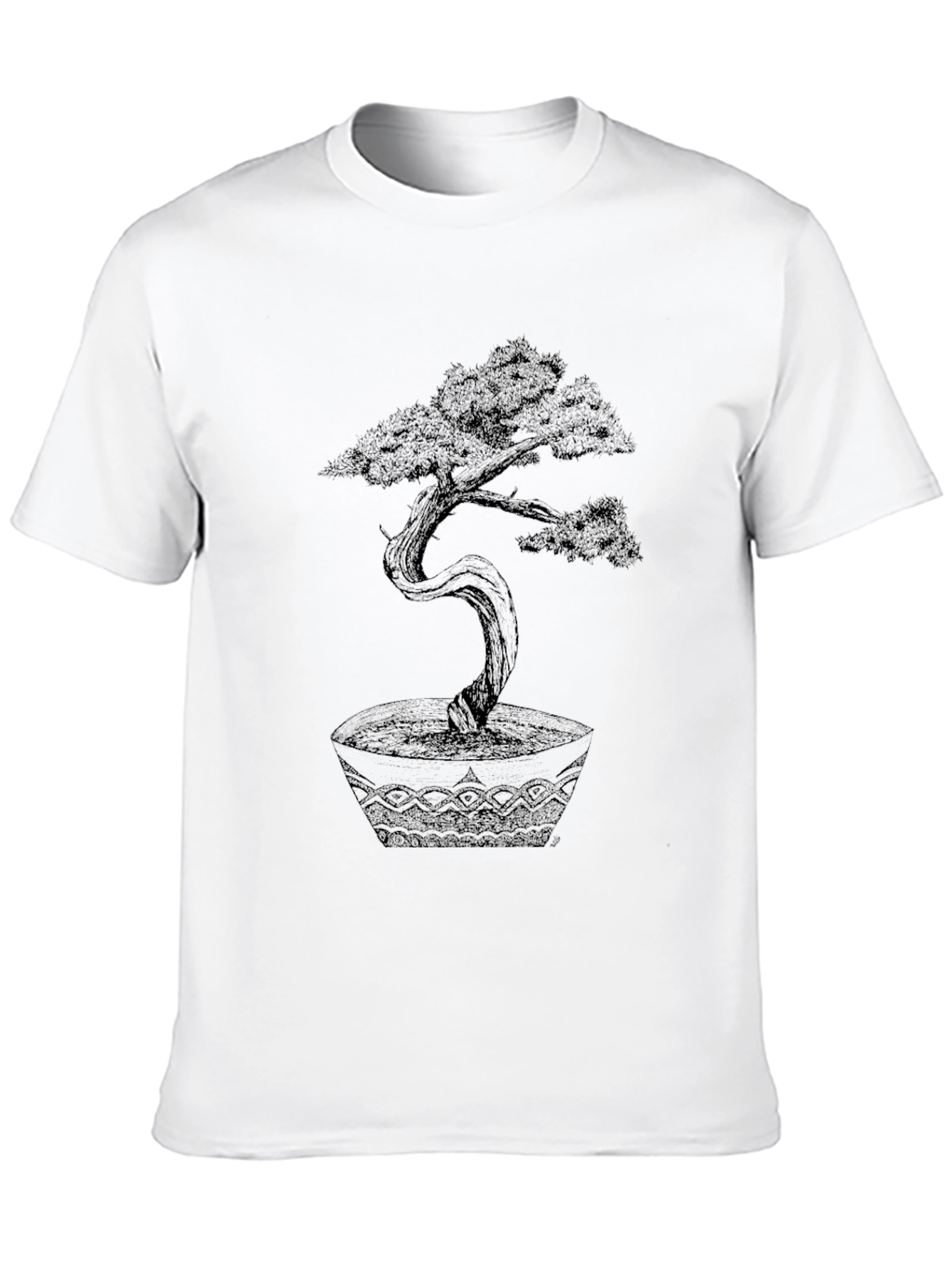 Bonsai Tree Graphic Tee - Unique Artistic Design