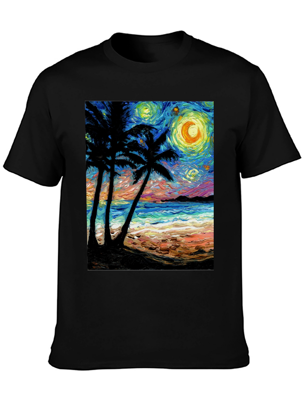 Starry Night Beach T-Shirt