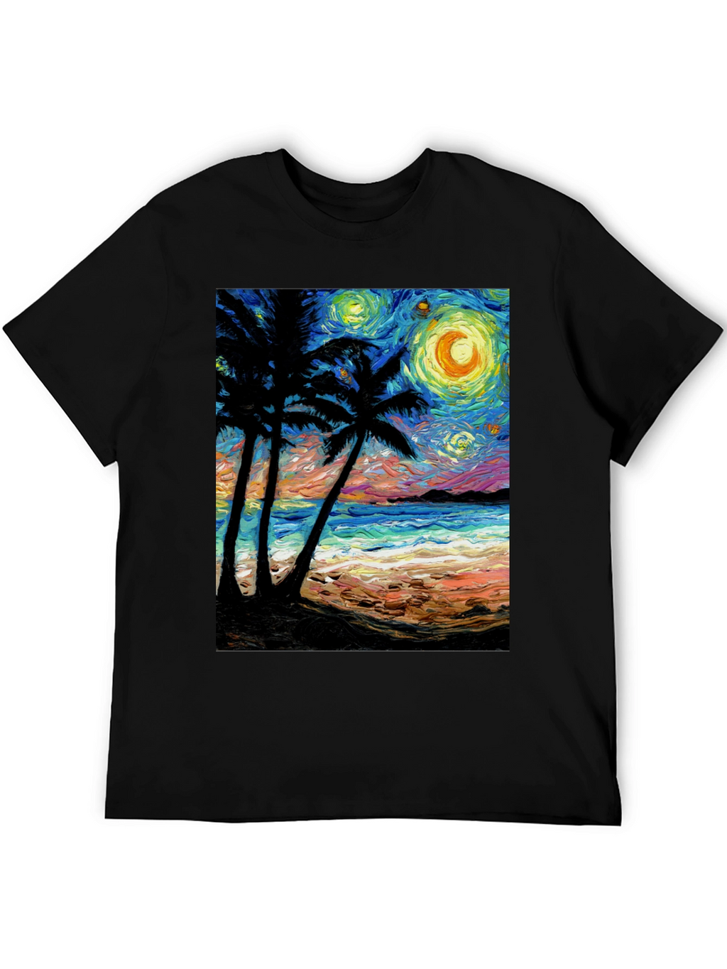 Starry Night Beach T-Shirt