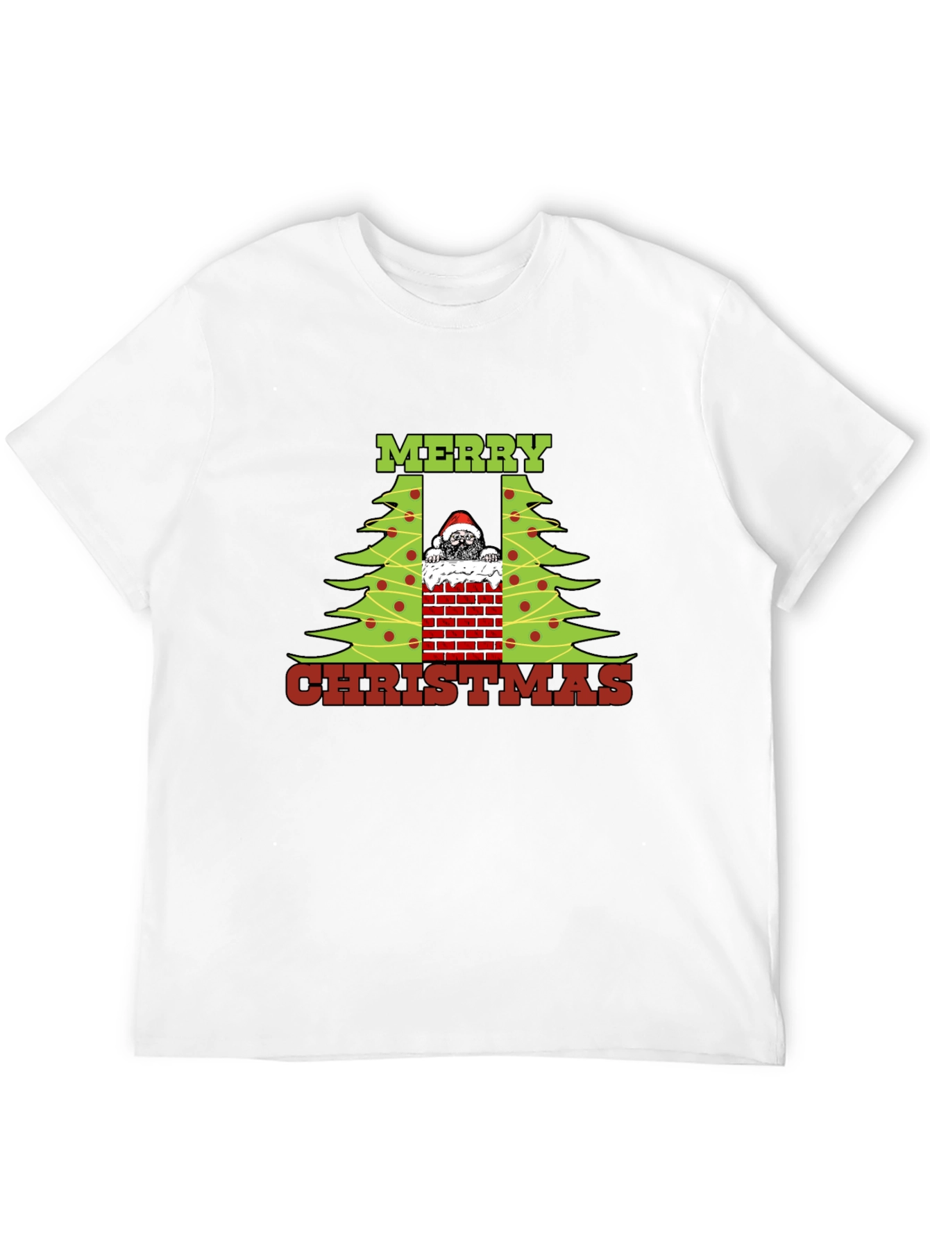 Merry Christmas Pug in Chimney T-Shirt