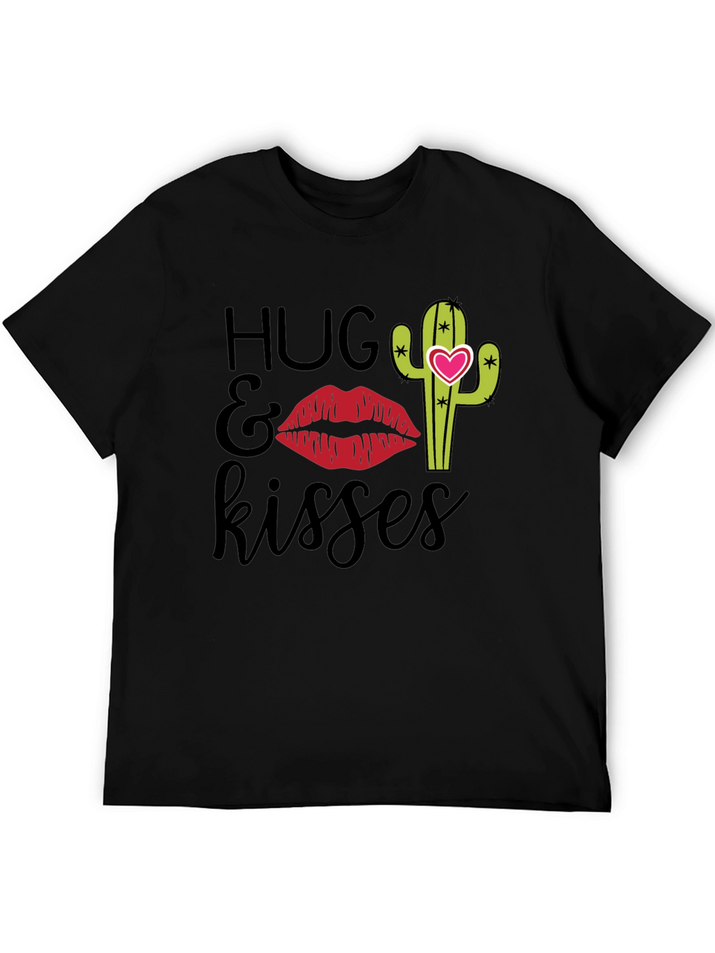 Hugs & Kisses Graphic Tee - Cactus Love Shirt