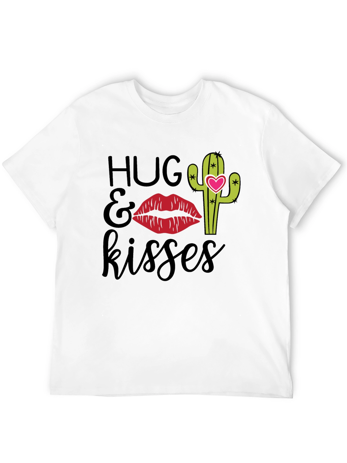 Hugs & Kisses Graphic Tee - Cactus Love Shirt