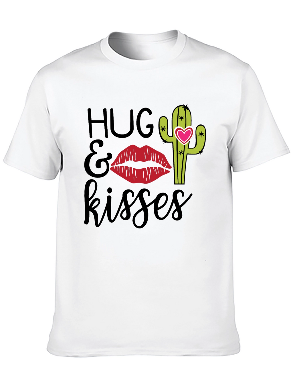 Hugs & Kisses Graphic Tee - Cactus Love Shirt