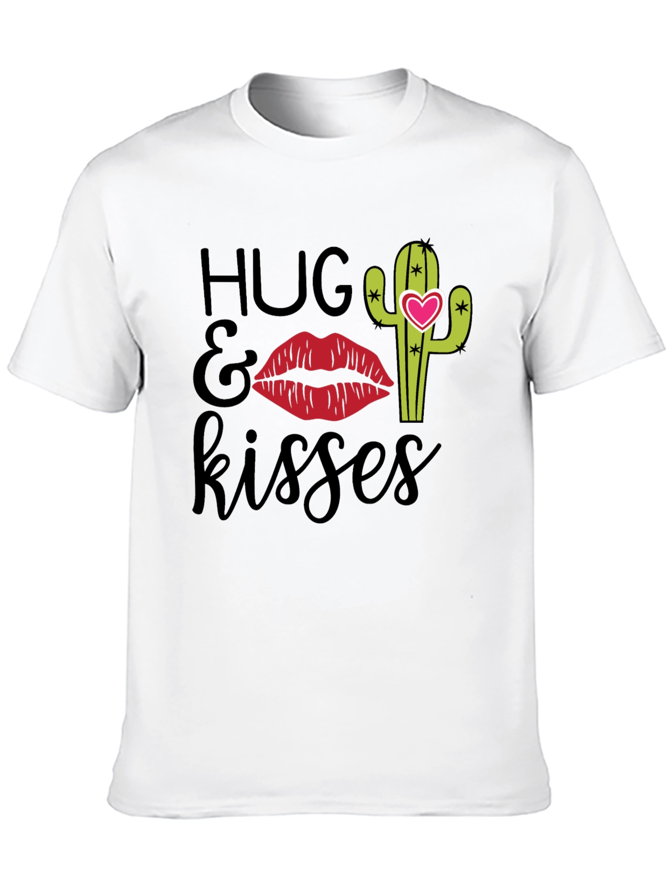 Hugs & Kisses Graphic Tee - Cactus Love Shirt