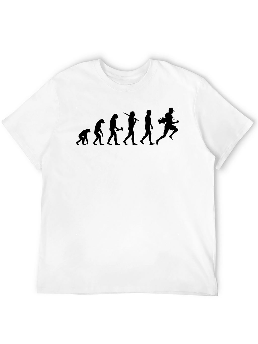 Evolution of Football Player Black T-Shirt