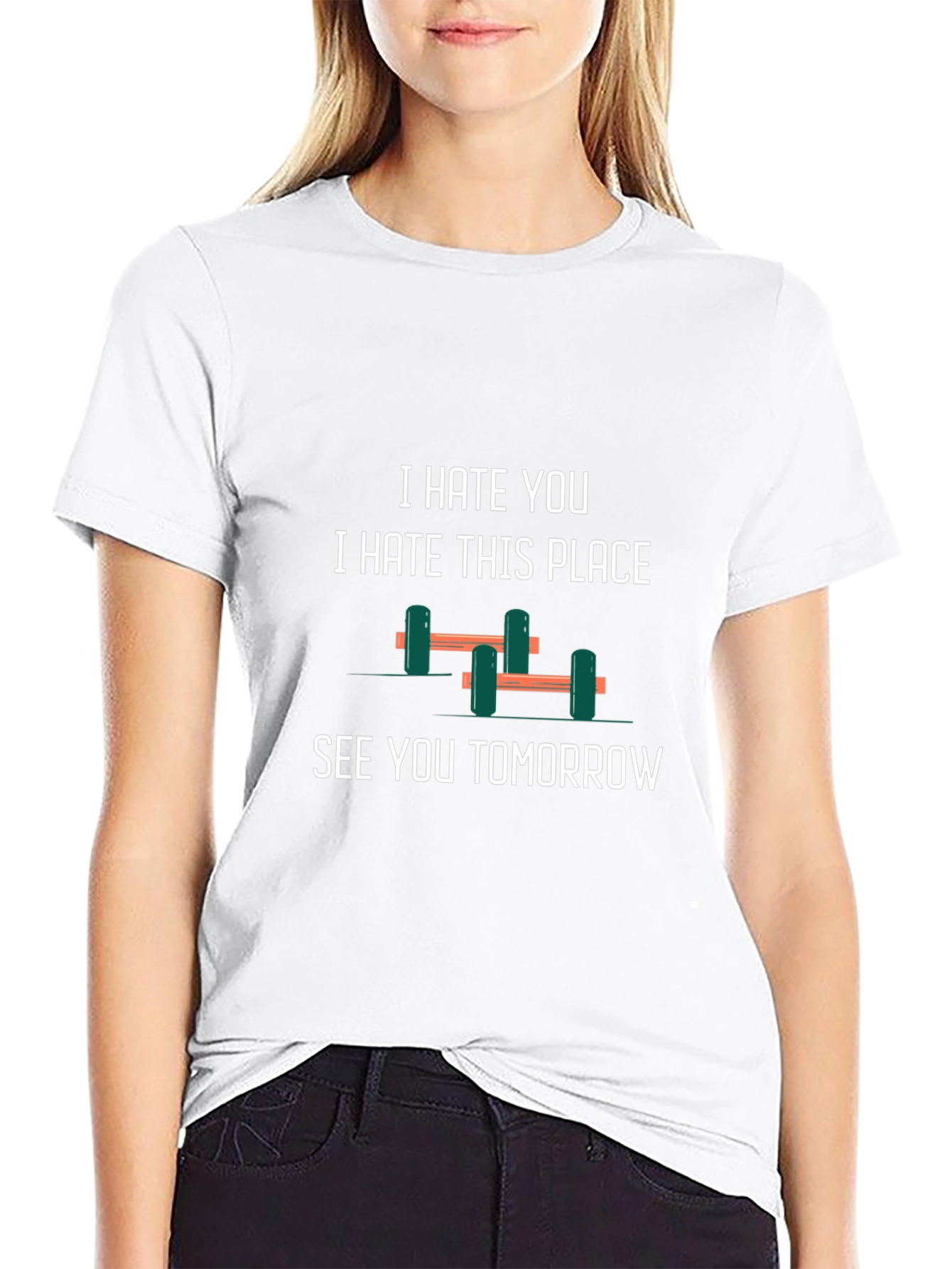 Gym Humor T-Shirt: I Hate You See You Tomorrow