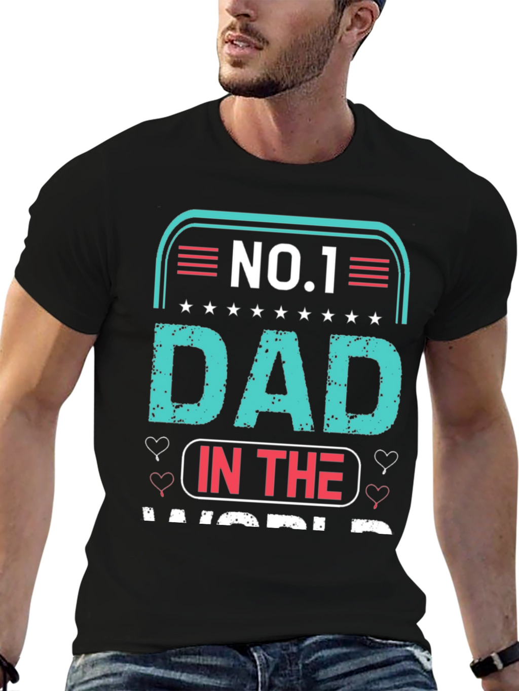 No.1 Dad T-Shirt - Fathers Day Gift