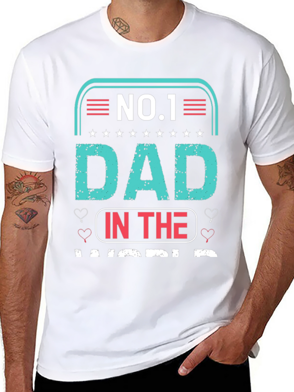 No.1 Dad T-Shirt - Fathers Day Gift