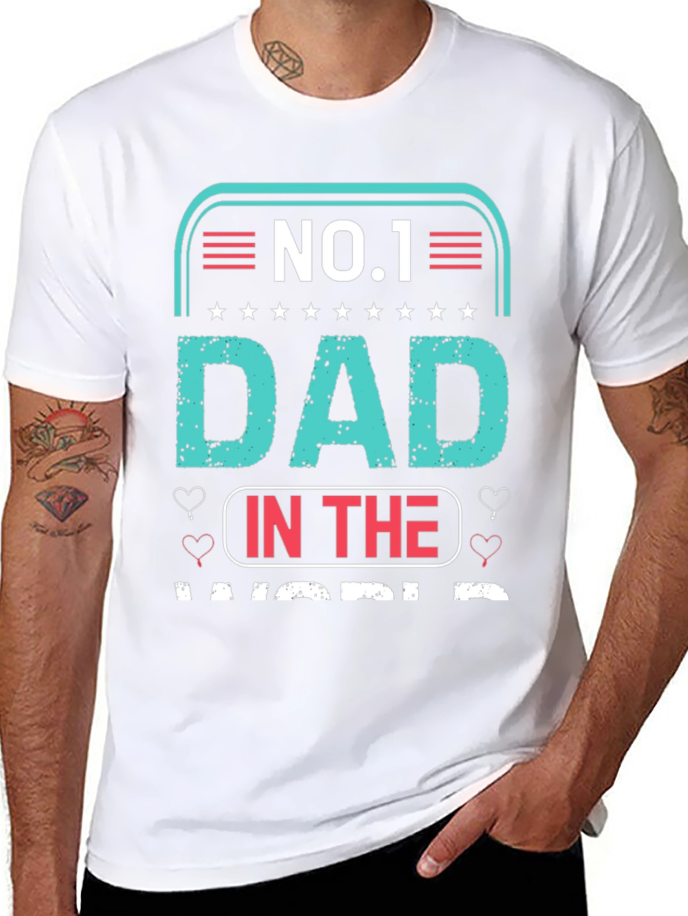 No.1 Dad T-Shirt - Fathers Day Gift