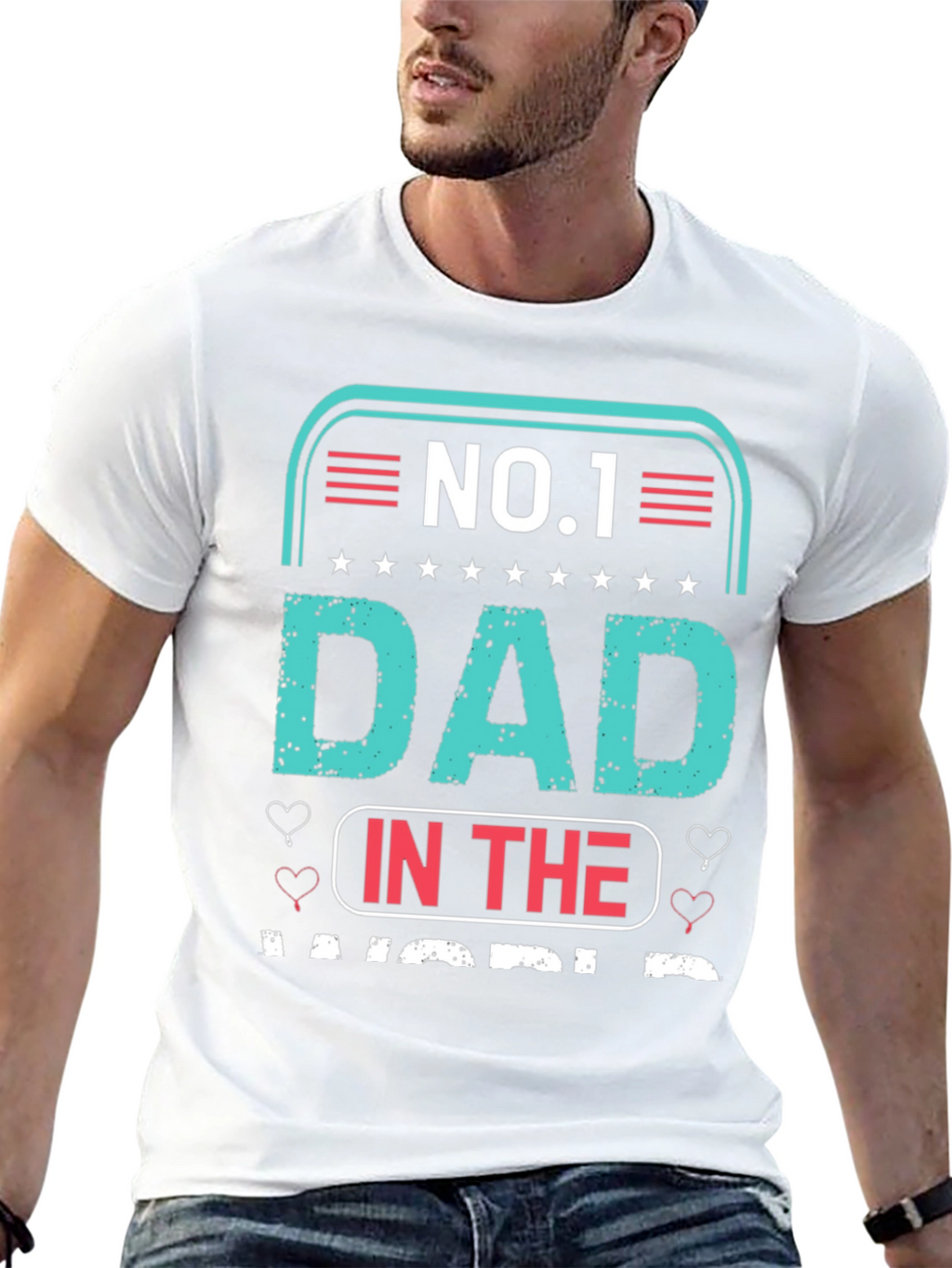 No.1 Dad T-Shirt - Fathers Day Gift