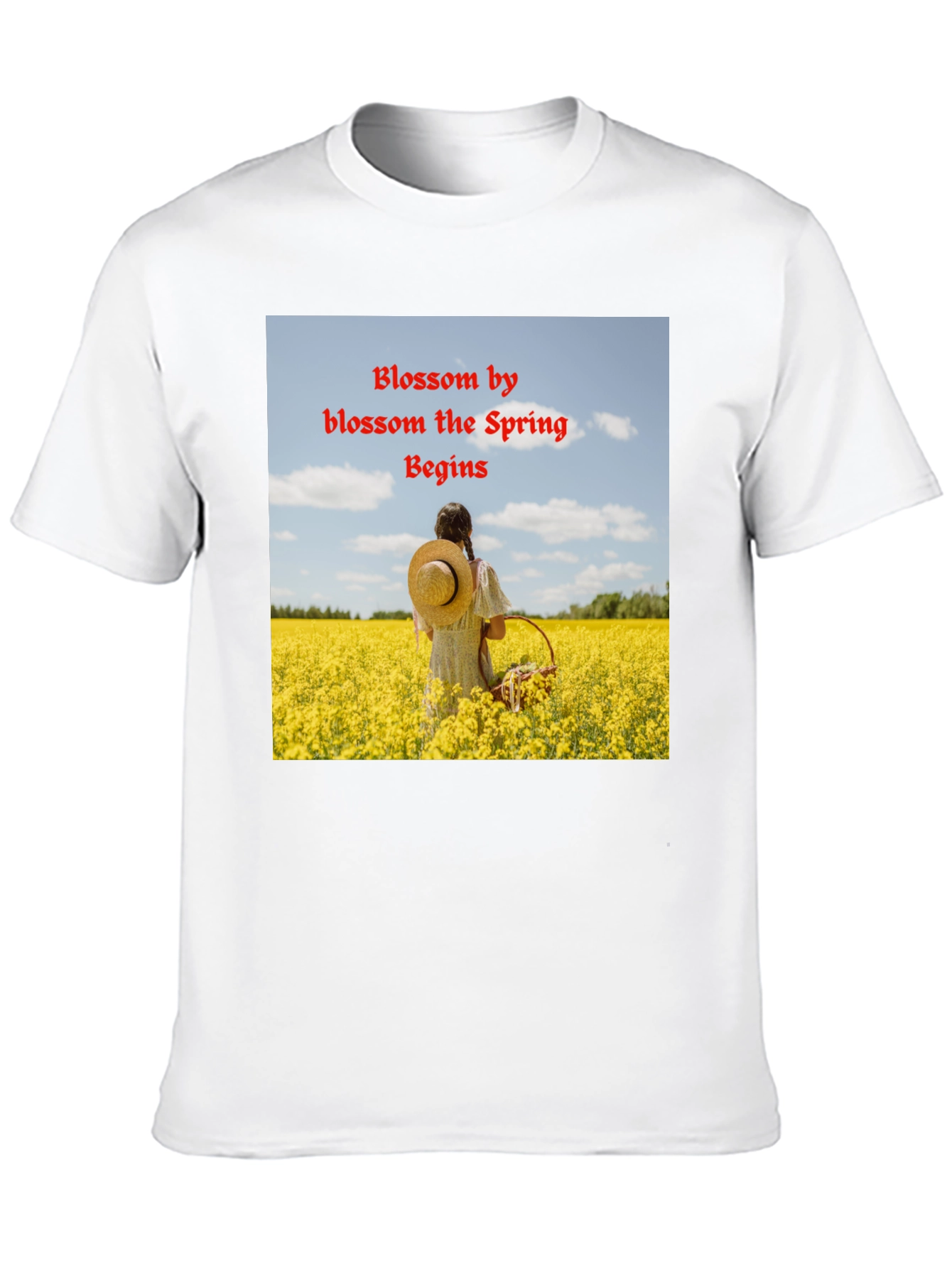 Blossom Spring Black T-Shirt