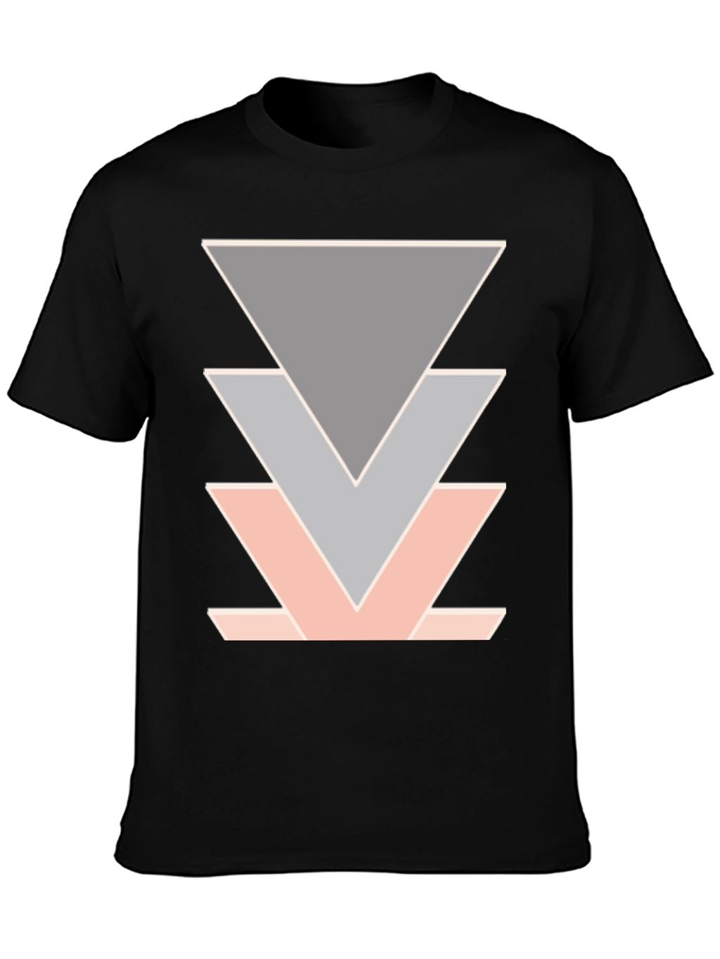 Geometric Triangle Design T-Shirt