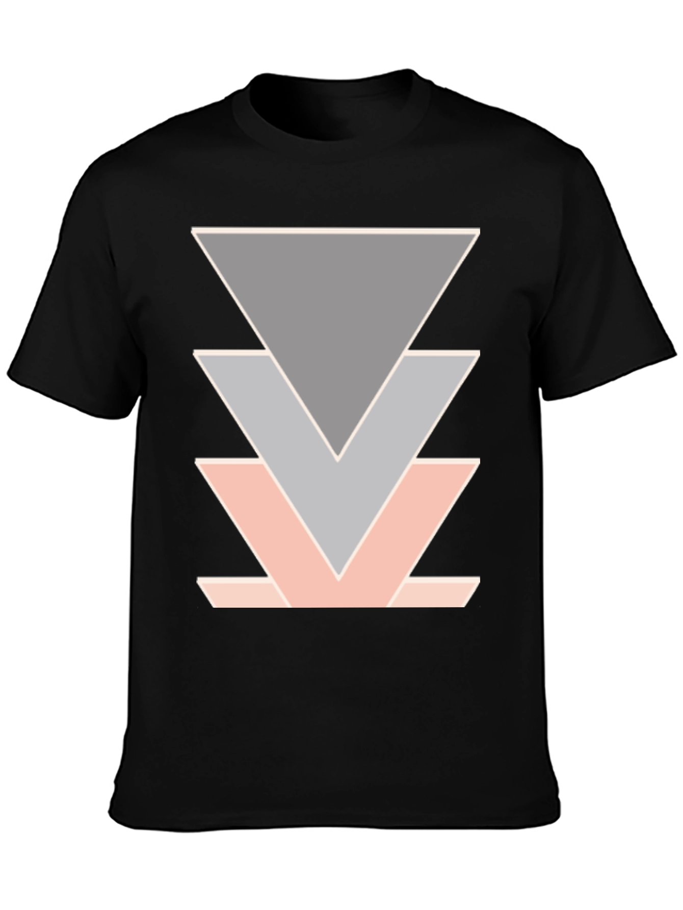 Geometric Triangle Design T-Shirt