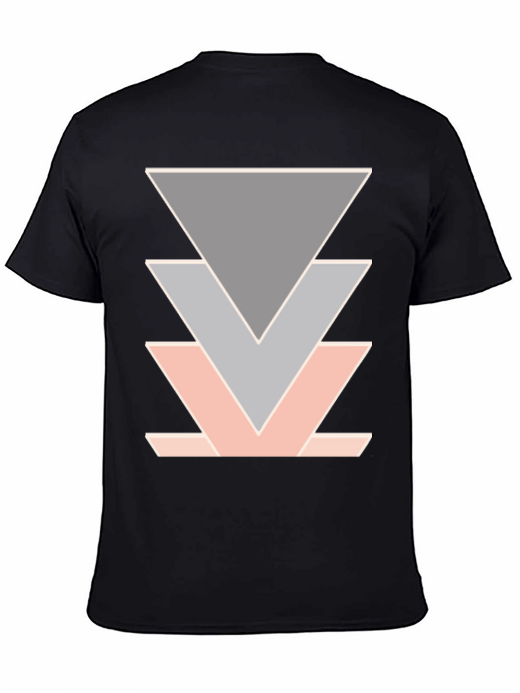 Geometric Triangle Design T-Shirt