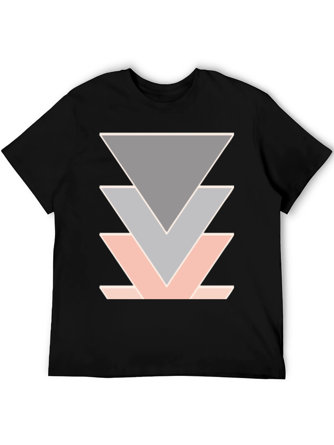 Geometric Triangle Design T-Shirt