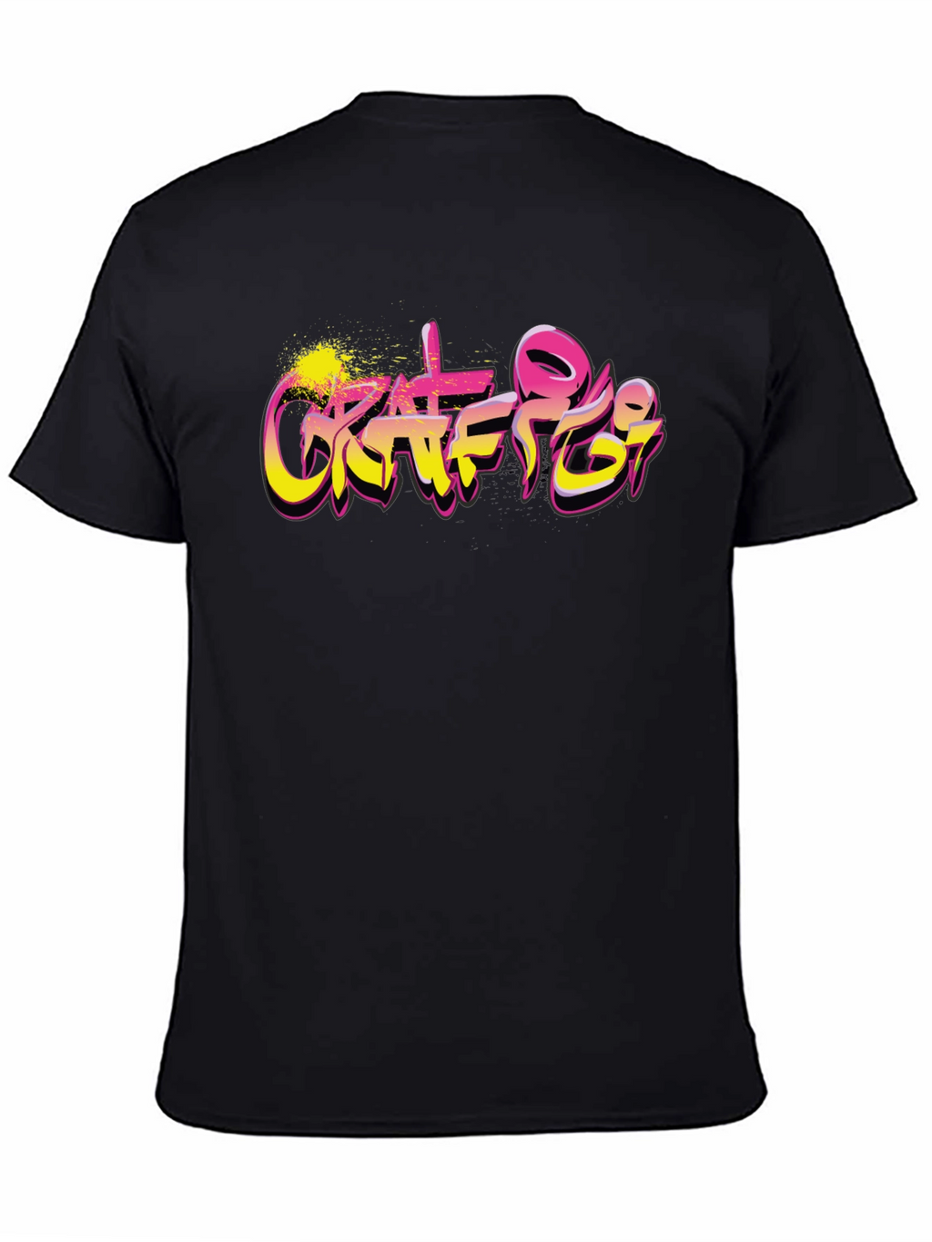 Graffiti Art Graphic Black T-Shirt