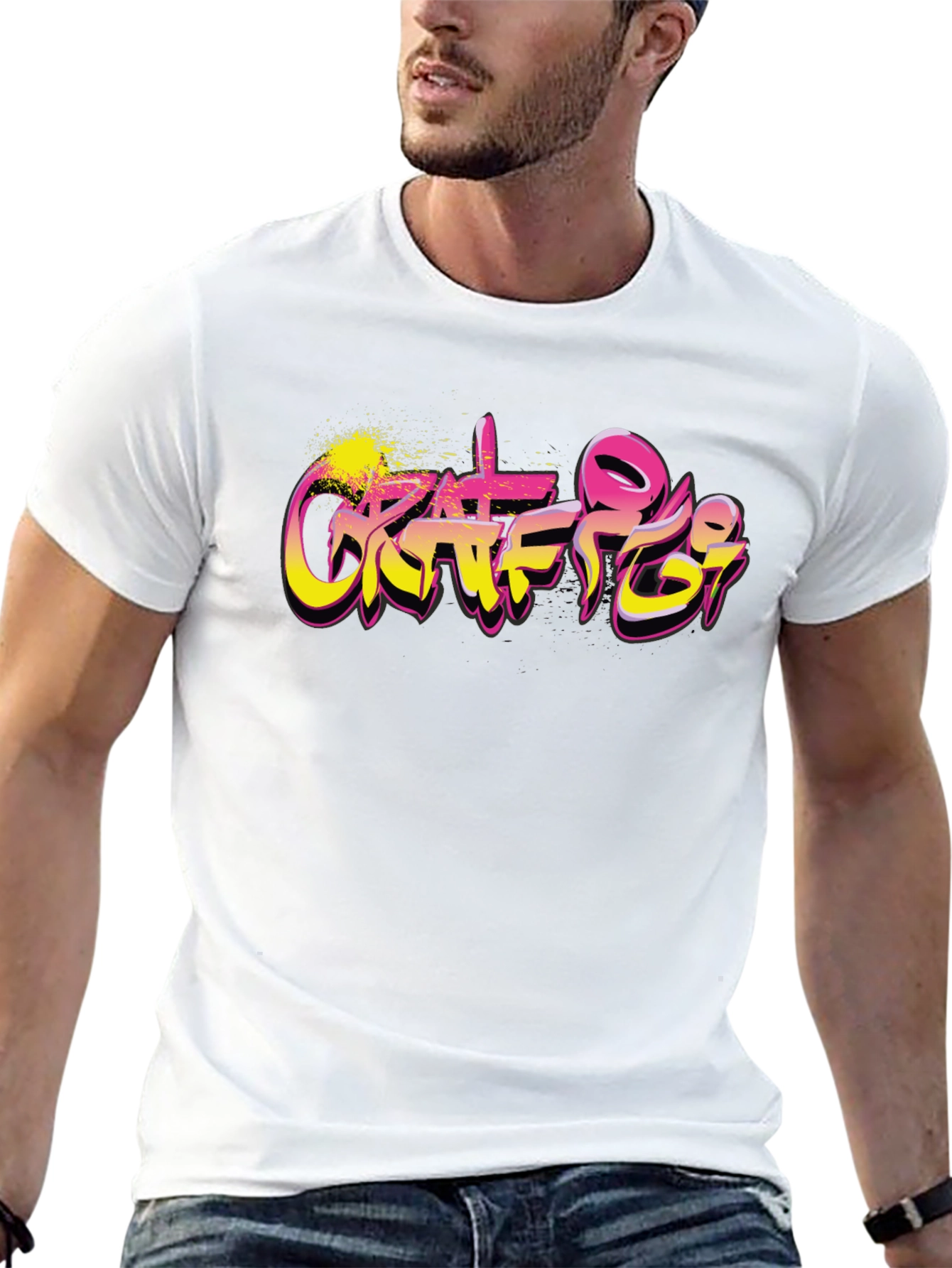 Graffiti Art Graphic Black T-Shirt