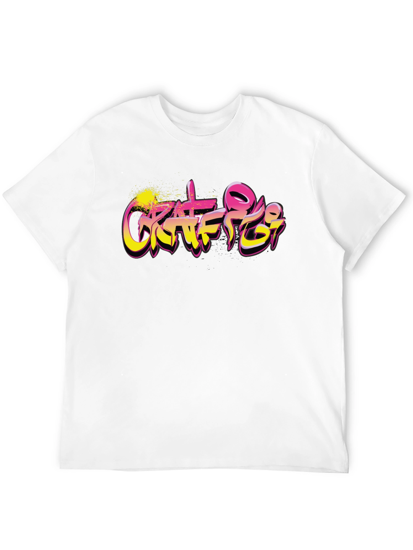 Graffiti Art Graphic Black T-Shirt