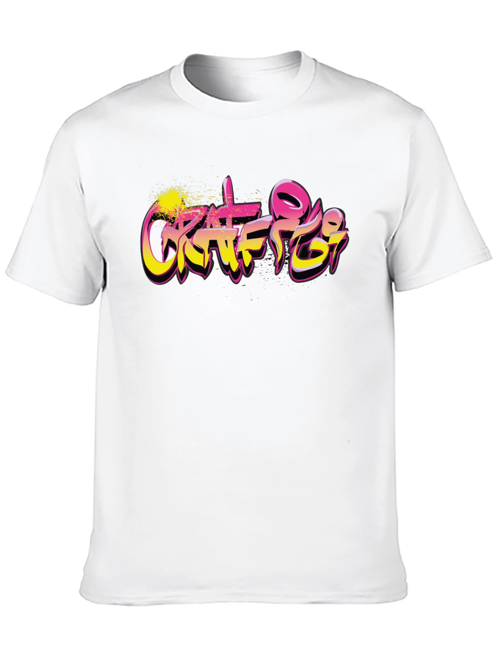 Graffiti Art Graphic Black T-Shirt