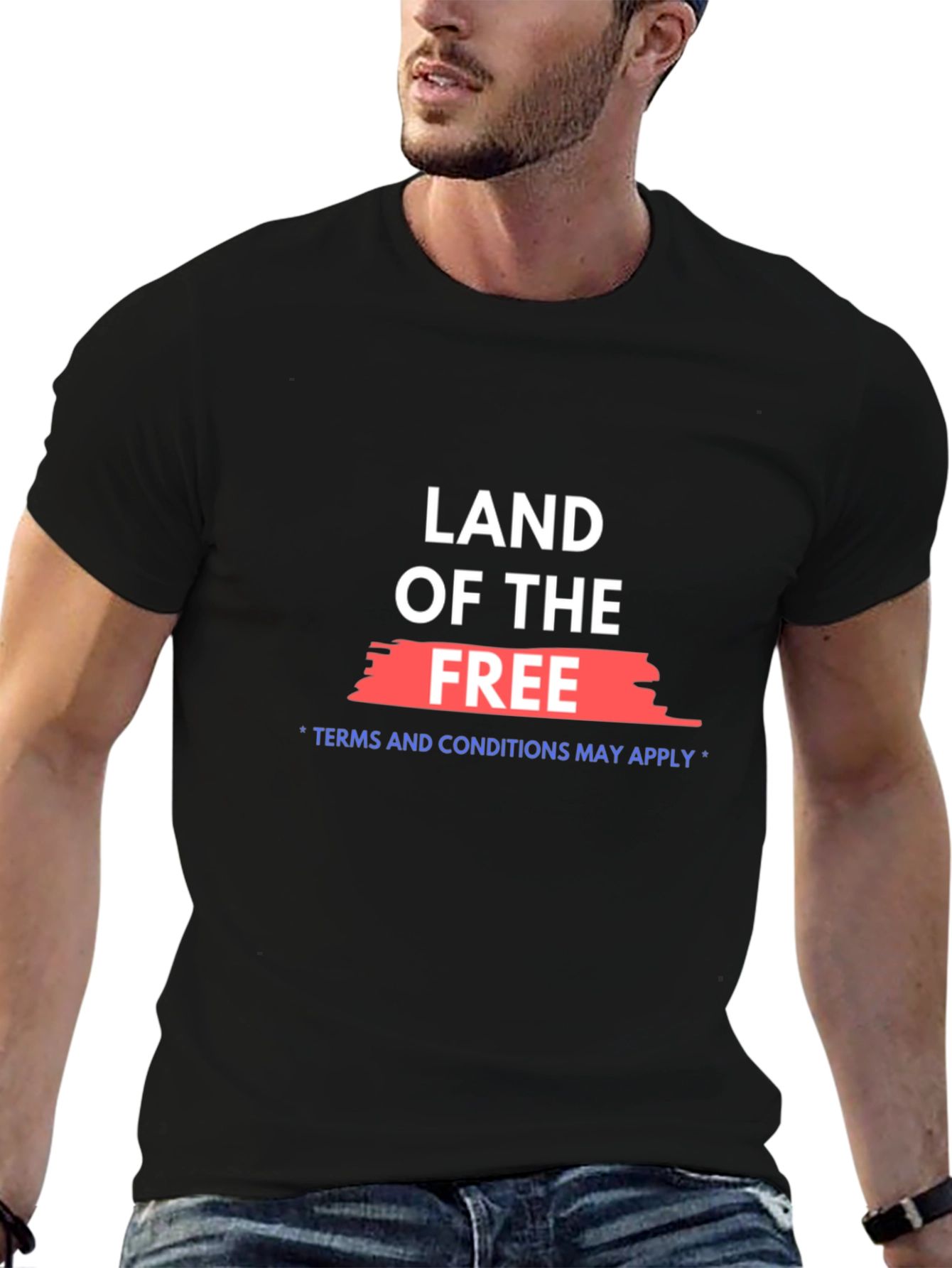 Land of the Free Black T-Shirt