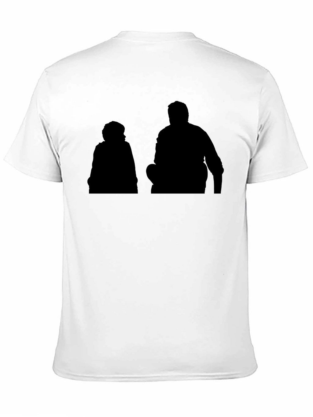Silhouette Graphic Print Black Casual T-Shirt