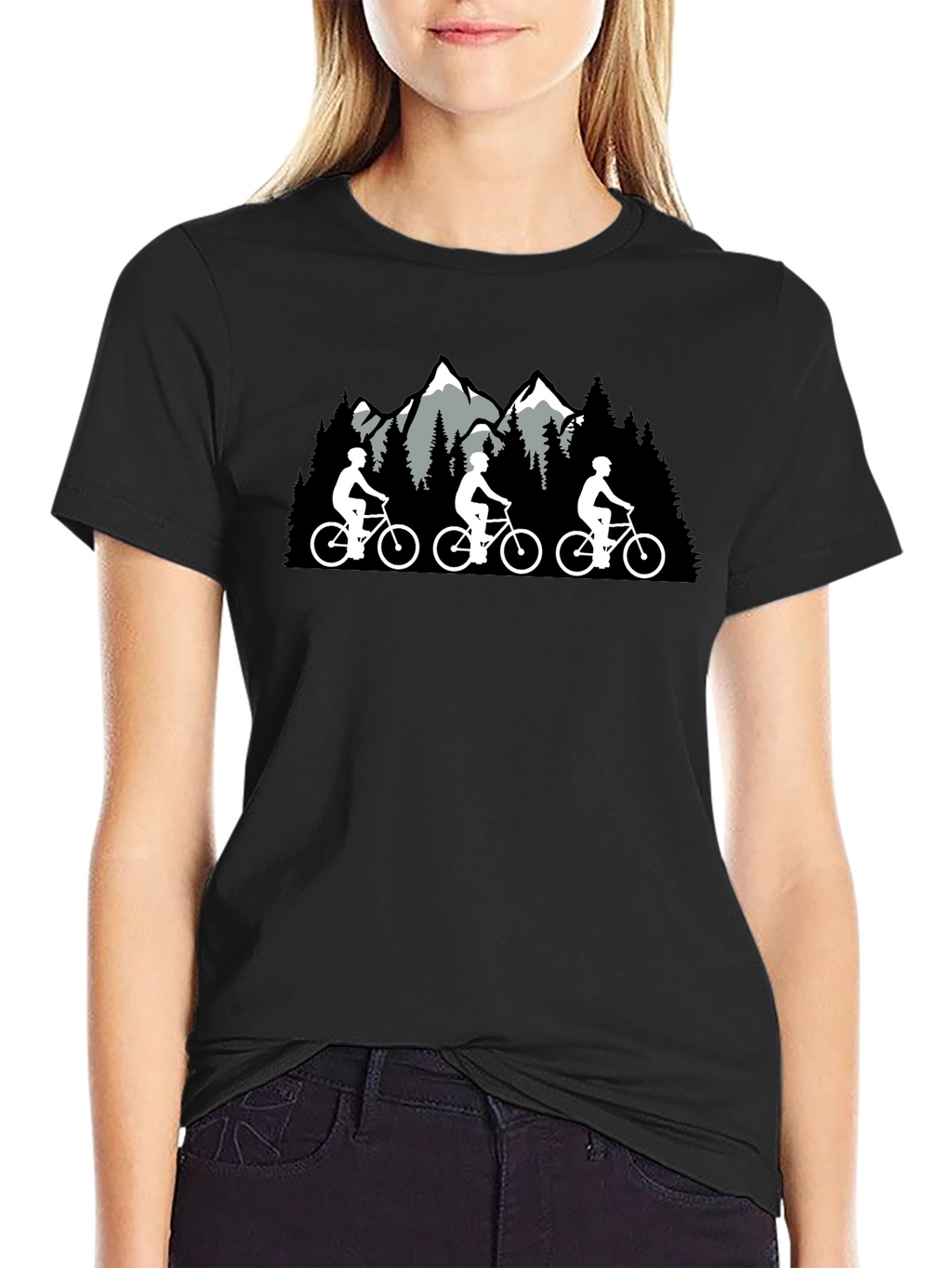 Mountain Biking Graphic Tee