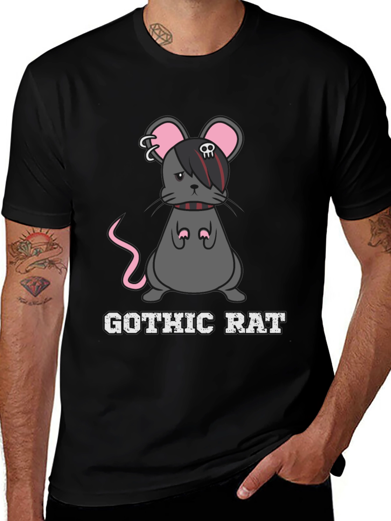 Gothic Rat T-Shirt - Dark Humor Tee