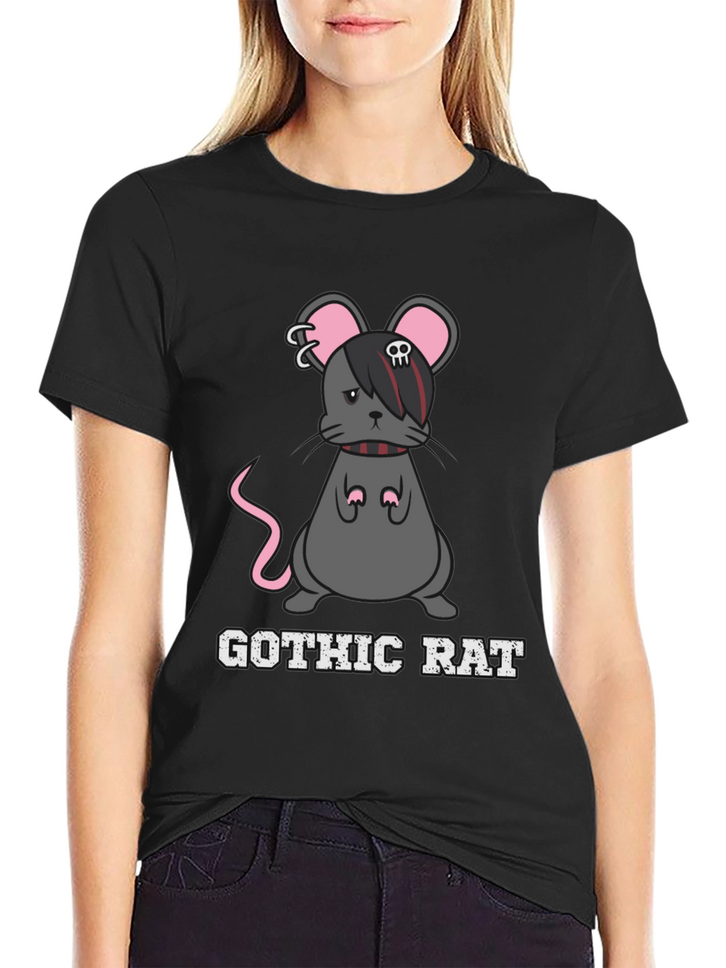 Gothic Rat T-Shirt - Dark Humor Tee