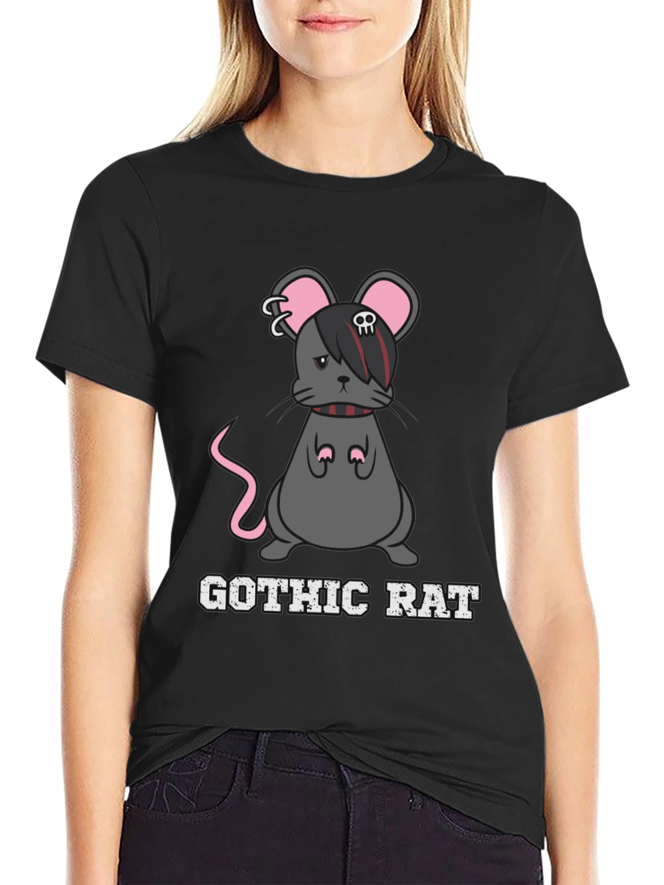 Gothic Rat T-Shirt - Dark Humor Tee