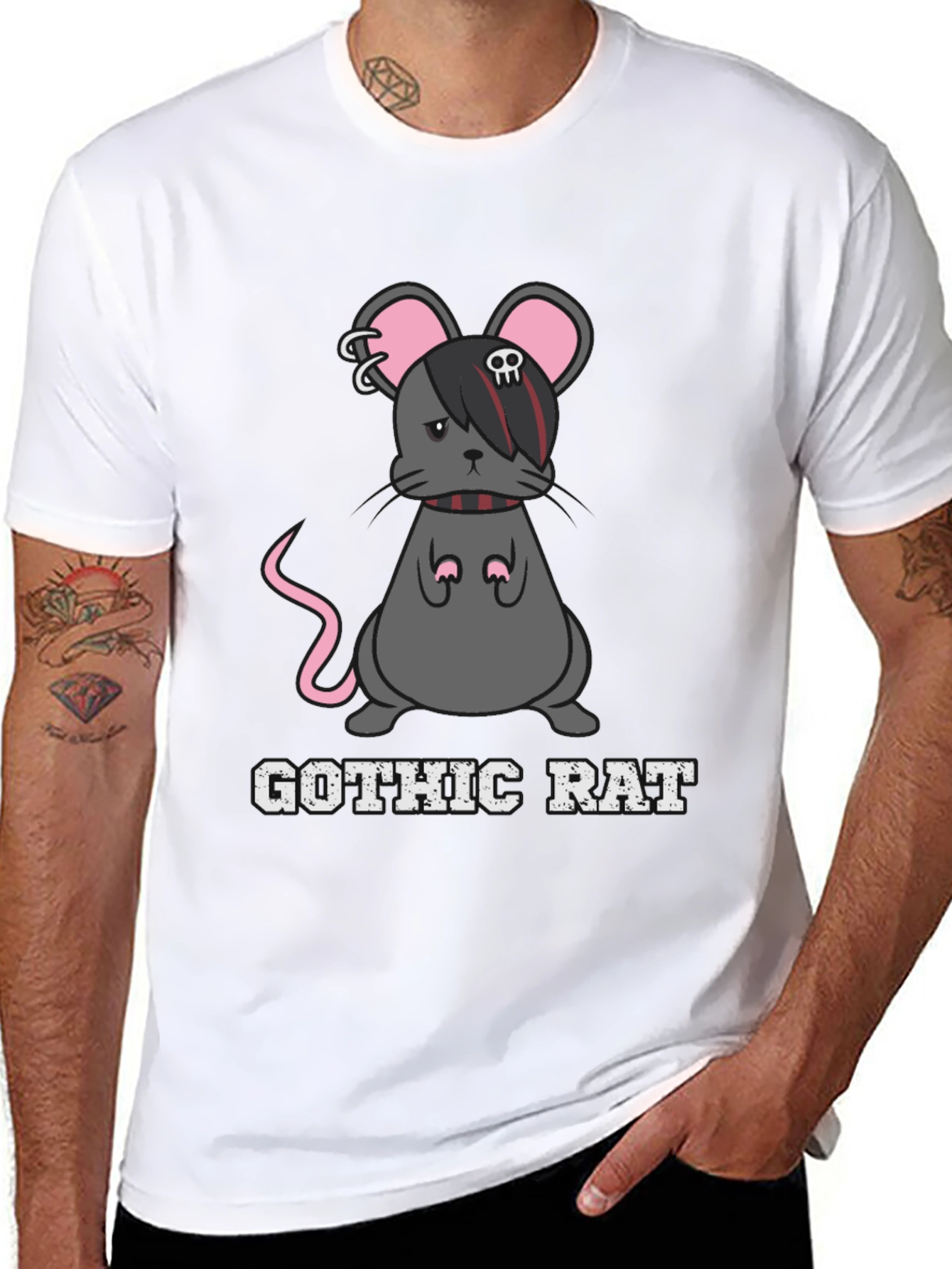Gothic Rat T-Shirt - Dark Humor Tee