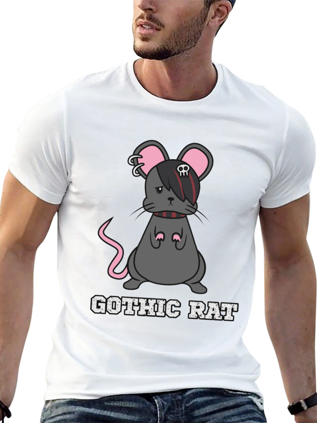 Gothic Rat T-Shirt - Dark Humor Tee