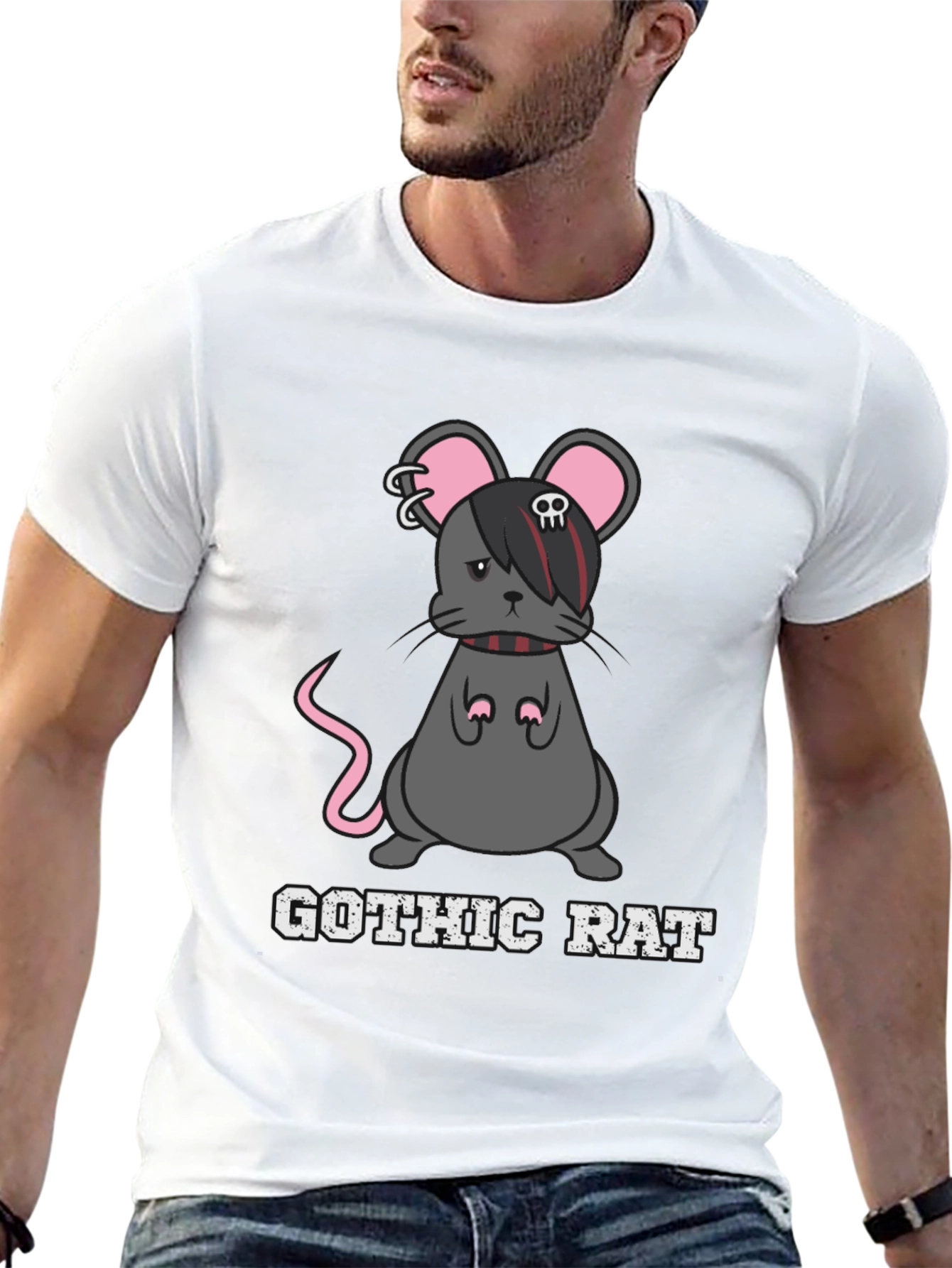 Gothic Rat T-Shirt - Dark Humor Tee