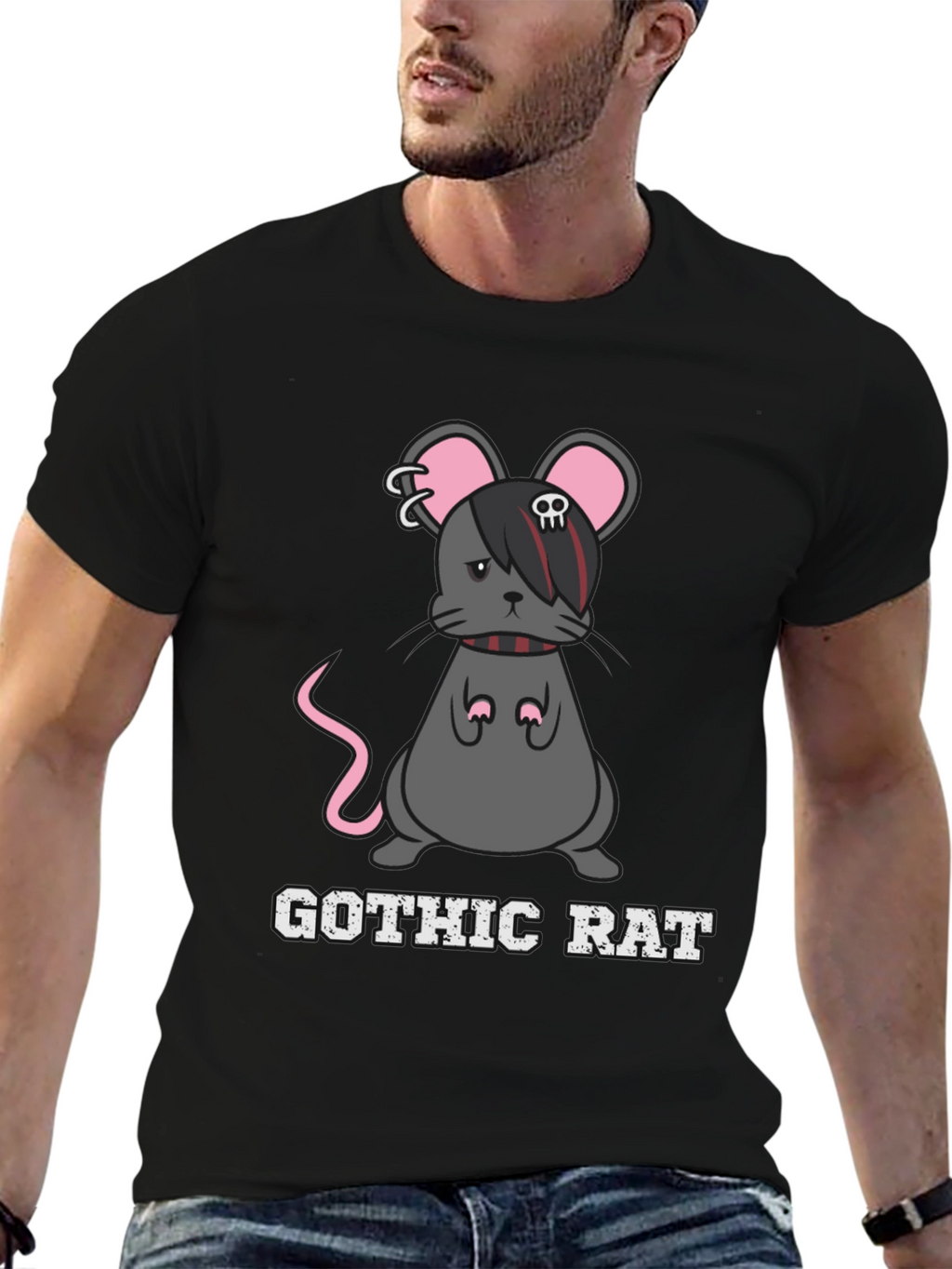 Gothic Rat T-Shirt - Dark Humor Tee
