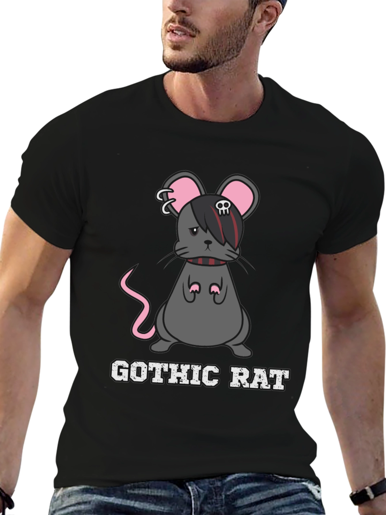 Gothic Rat T-Shirt - Dark Humor Tee