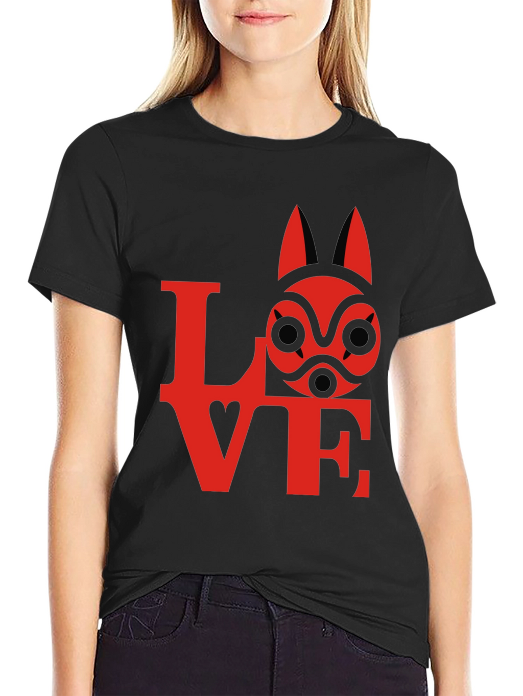 Love Princess Mononoke Kodama Spirit Mask T-Shirt