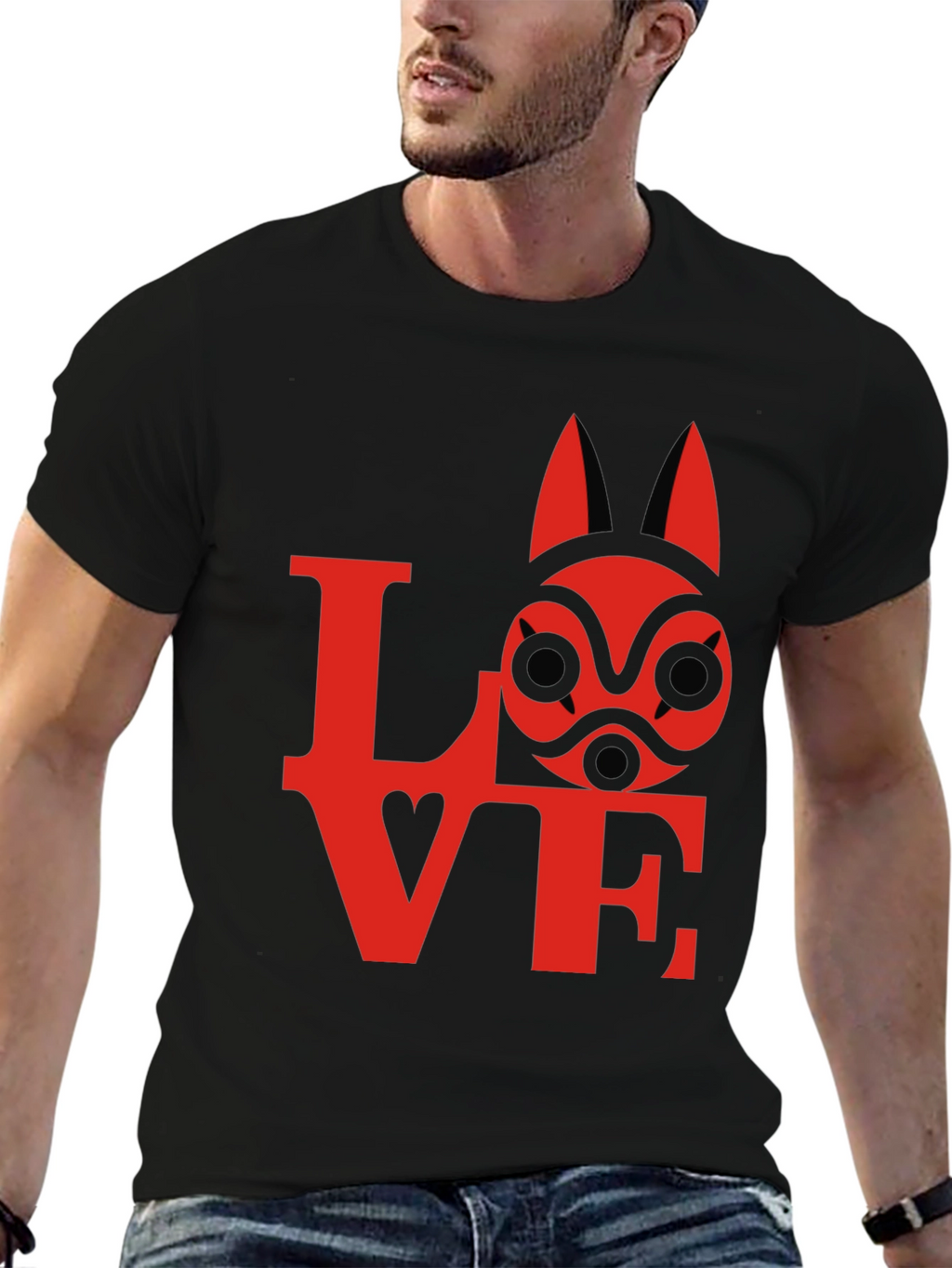 Love Princess Mononoke Kodama Spirit Mask T-Shirt