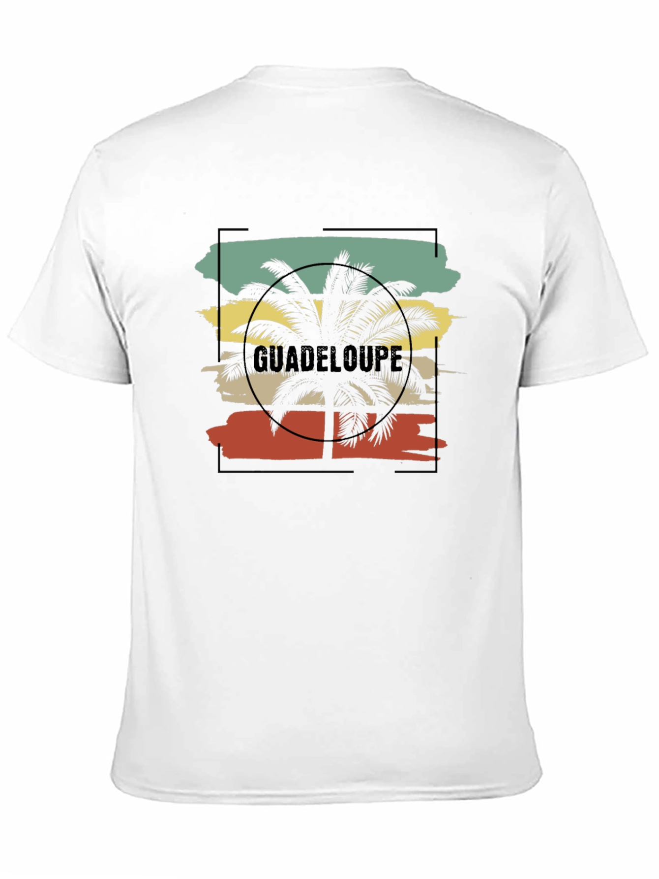 Guadeloupe Palm Tree Graphic T-Shirt