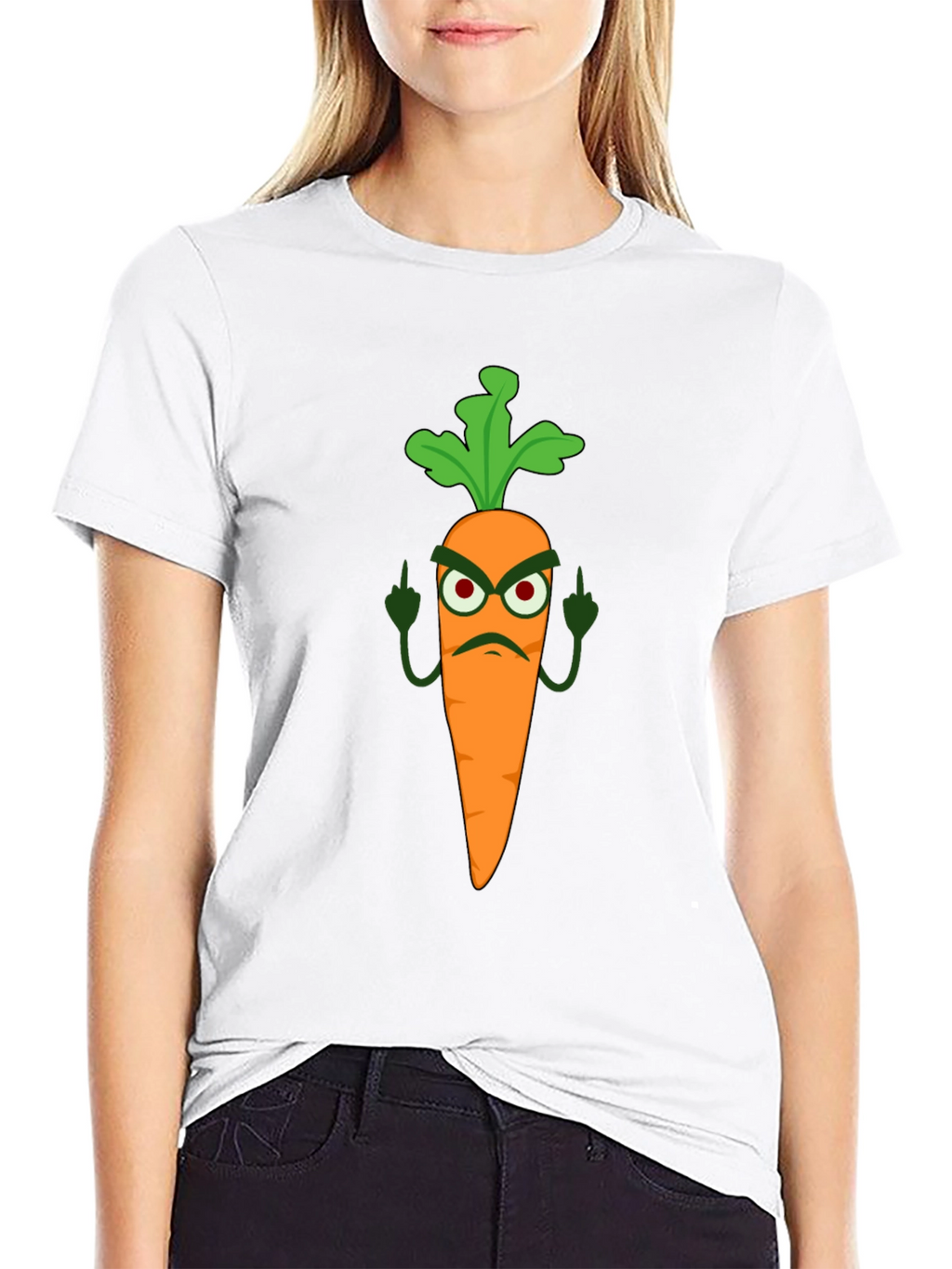 Funny Carrot T-Shirt - Rude Vegan Humor