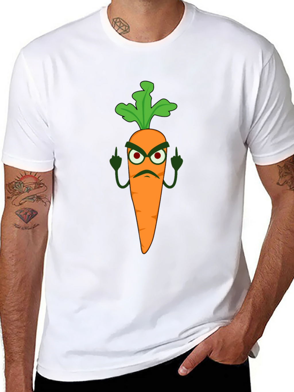 Funny Carrot T-Shirt - Rude Vegan Humor