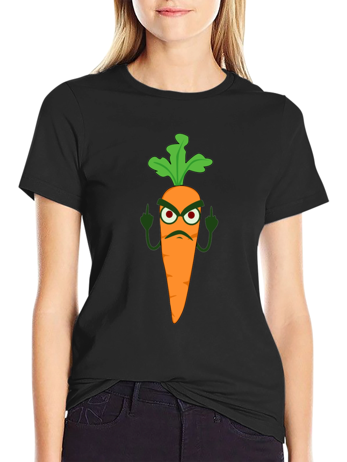Funny Carrot T-Shirt - Rude Vegan Humor