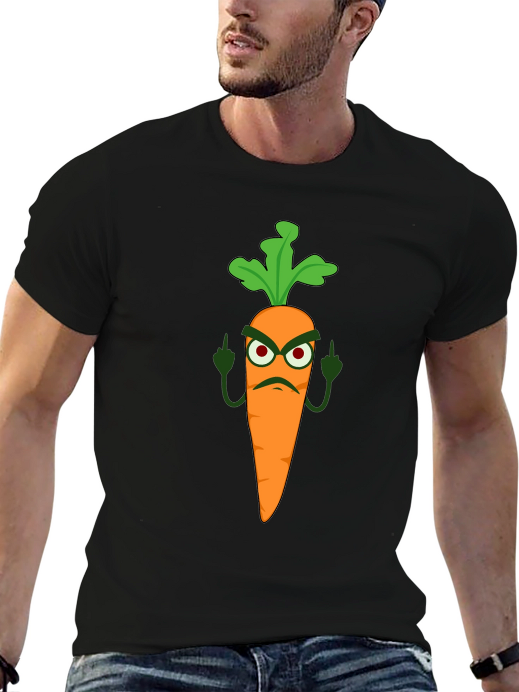 Funny Carrot T-Shirt - Rude Vegan Humor