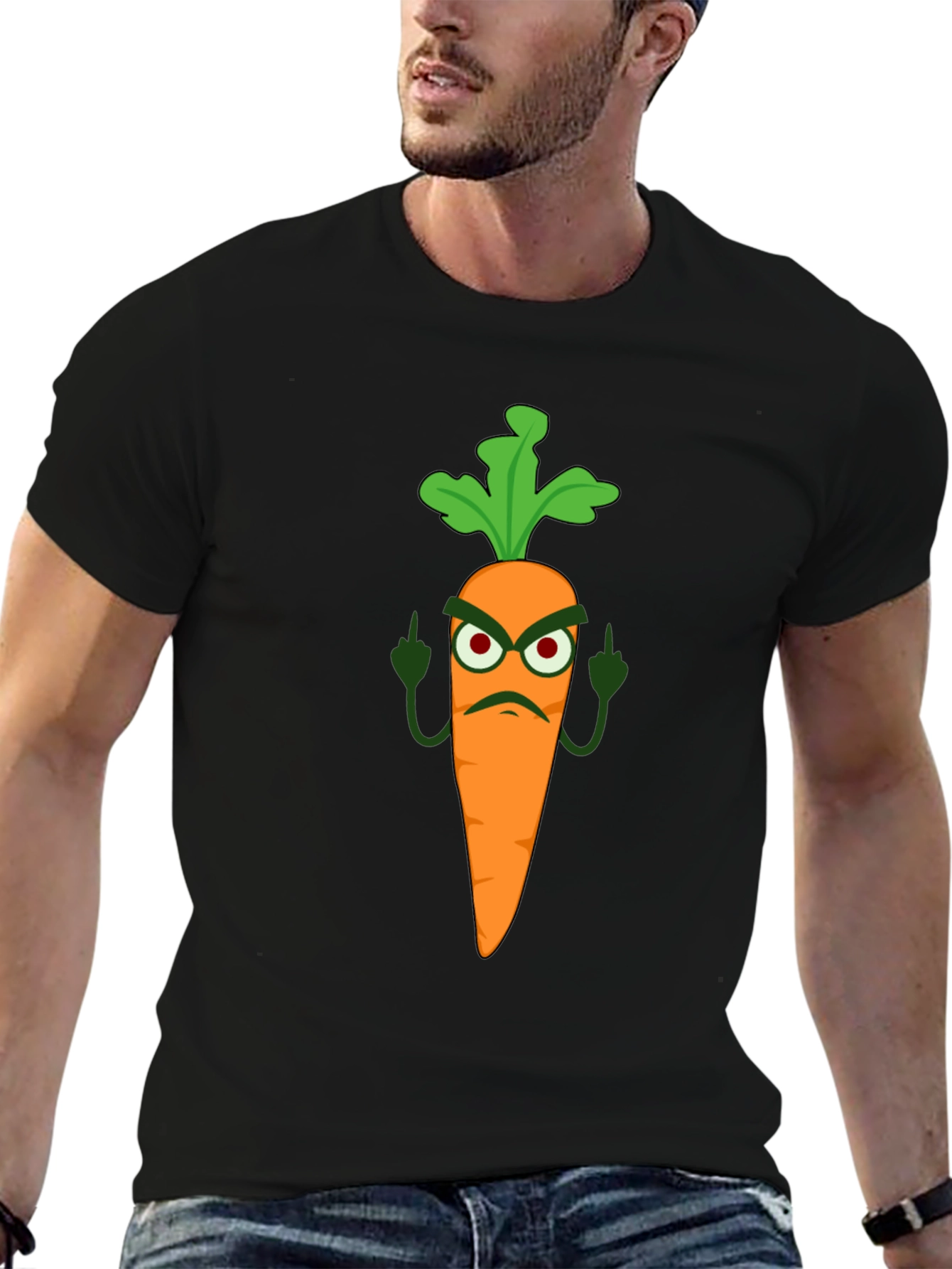 Funny Carrot T-Shirt - Rude Vegan Humor