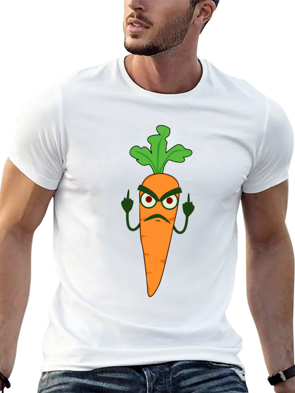 Funny Carrot T-Shirt - Rude Vegan Humor
